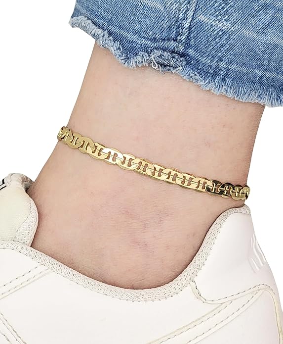 Gold Electroplated Anklet, Made in Korea