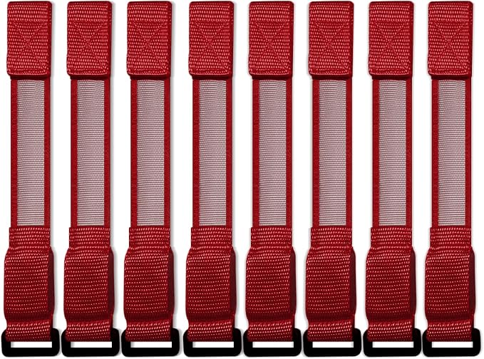 M.best 8pcs LED Light Up Bracelets Glow Flashing Wristbands Glow in The Dark Party Supplies for Wedding, Raves, Concert, Camping,Sporting Events, Party Red