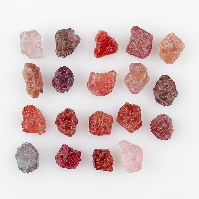 100cts, Wholesale Natural Raw Gemstones, Bulk Rough Stones Lot, Loose Crystal Supplies for Jewelry Making, Untreated Assorted Rough, Chakra Healing Crystals, Gem Collection