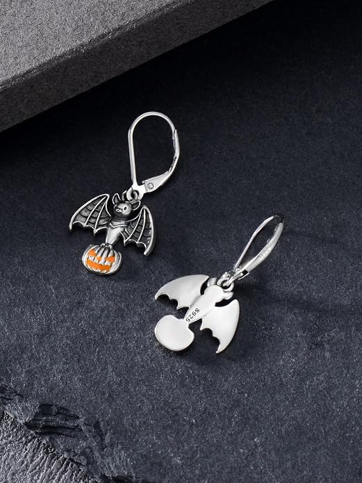 Animal/Leaf/Gothic Dangle Earrings 925 Sterling Silver Animal/Leaf/Gothic Dangle Drop Earrings Easter/Halloween/Christmas Jewelry Gifts for Women Her