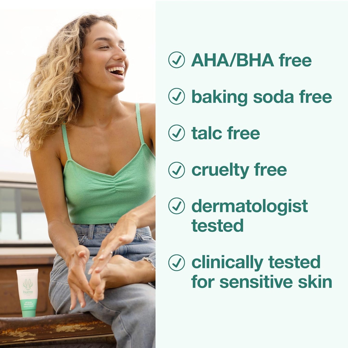 Hume Supernatural Invisible Whole Body Deo Balm - Full Body Protection - Aluminum Free, No Baking Soda - Anti-Chafing Odor Control - Clinically Tested on Sensitive Skin (Desert Bloom, 3-Pack)