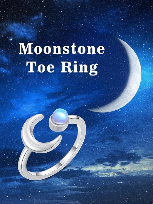 Midari Toe Rings for Women 925 Sterling Silver Hypoallergenic Adjustable Open Band Ring for Women Summer Beach Open Toe Jewelry Foot Jewelry