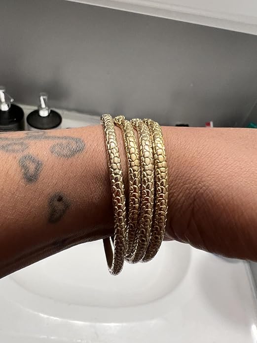 14K Gold Bracelets for Women Snake Cuff Bracelet for Women Open Bangles Bracelets for Women Friendship Gift