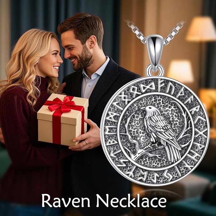 Anchor/Thors Hammer/Arrowhead/Wolf/Raven Necklace for Men 925 Sterling Sliver Jewelry Graduation Gifts for Men Women