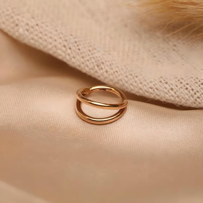 316L Surgical Steel Septum Clicker Ring Nose Ring Hoop Sleeper Hoop Earring Helix Rook Conch Cartilage Daith Tragus Earrings Lobe Nose Piercing Jewelry for Women