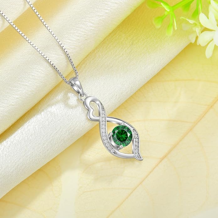 Infinity Necklace 925 Sterling Silver Necklace For Women Jewelry Valentines Day Christmas