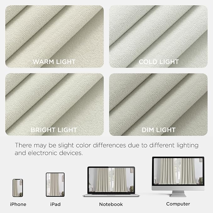 Joydeco 100% Blackout Velvet Curtains White 96 Inch Back Tab | Luxury Thermal Insulated Velvet Curtains for Bedroom Living Room, Soundproof Blackout Window Drapes