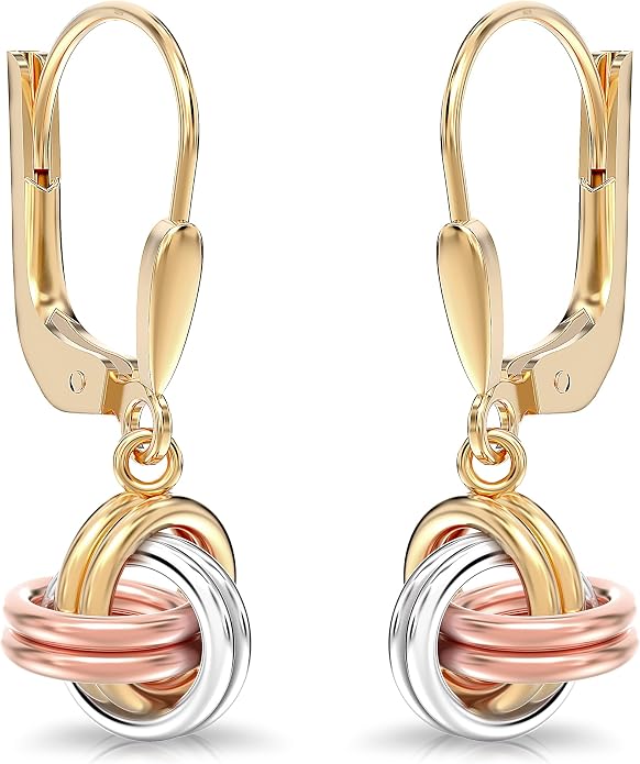 LeCalla 925 Sterling Silver Leverback Drop Earrings | Lightweight Italian Teardrop Dangle Earring for Women