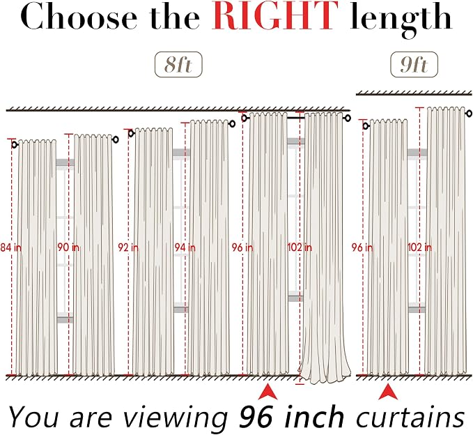 XTMYI Oatmeal Country Curtains for Living Room,Sheer Linen Shabby Chic Curtains for Bedroom 70 Inches Wide 9 Inches Long