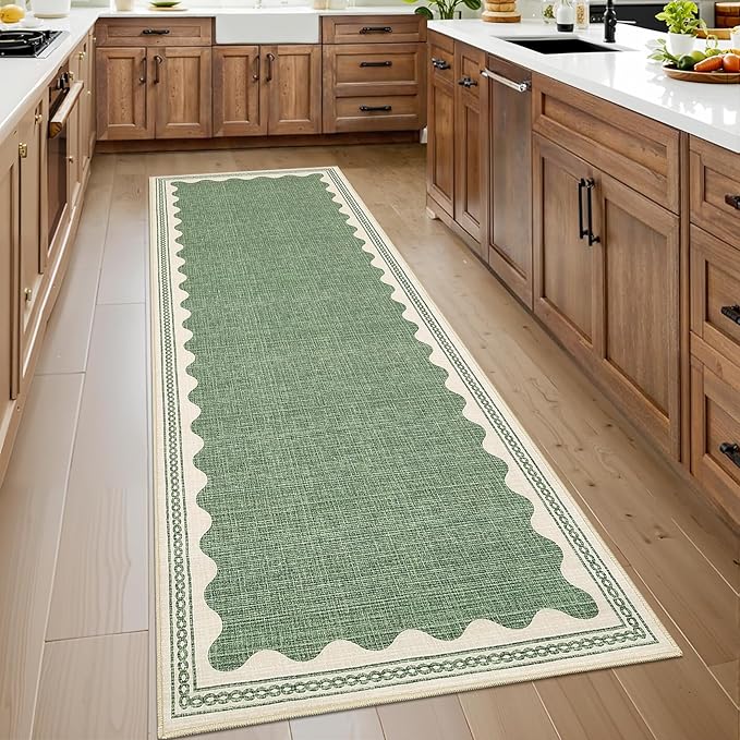 GarveeHome Scalloped Rug