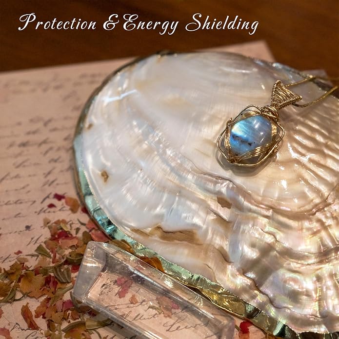 Natural Faceted Labradorite Pendant Necklace – Unique Stone of Magic & Transformation, Iridescent Flash Gemstone Jewelry, Handmade Healing Crystal Gift for Women, Birthday, Anniversary, Spiritual Awakening & Intuition