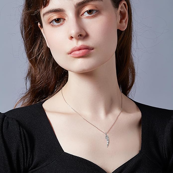 Mjolnir Hammer Necklace Sterling Silver Thor Hammer Pendant Necklace Nordic Viking Jewelry Gifts for Women