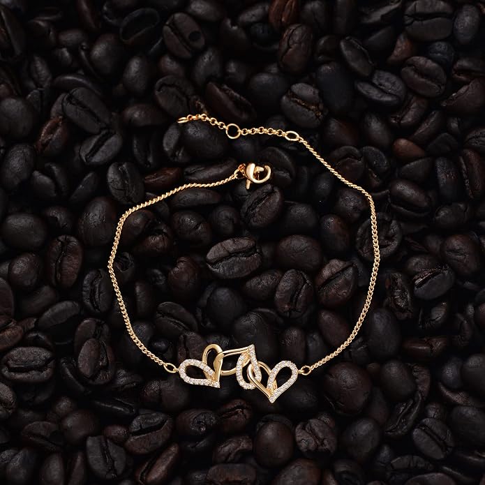 LOYATA Gold Bracelet Gold 14K Gold Filled Dainty Chain Simple Jewelry Gift for Women