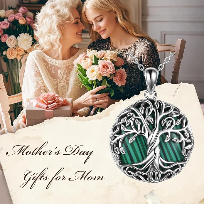 WINNICACA Tree of Life Gifts for Women 925 Sterling Silver Tree of Life Celtic Pendant Necklace Family Irish Jewelry Gifts for Women Wife Girlfriend Anniversary Birthday Gift