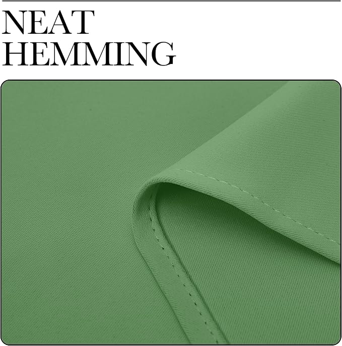 NICETOWN Room Darkening Curtains 63" Long Set of 2 for Bedroom, Forest Green Nursery Essential Thermal Insulated Solid Grommet Top Blackout Curtains/Drapes (1 Pair, 42 inches Wide)