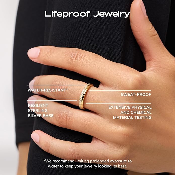 Ana Luisa Gold Rings for Women - 14K Gold Plated Rings for Women Non Tarnish - Trendy Stacking Ring for Daily Wear - Twisted, Heart, Eternity Ring Styles - Hypoallergenic & Water-Resistant Jewelry