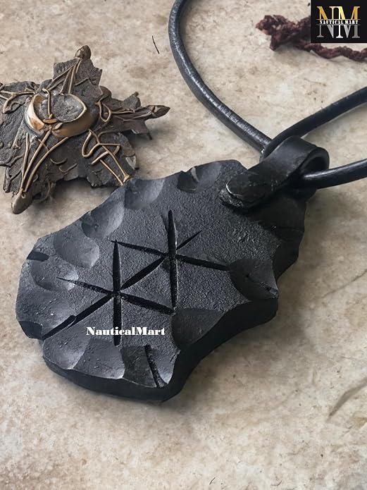 Protection Rune, Forged Iron Rune, Viking Rune, Rune Pendant, Bind Rune Pendant, Nordic Necklace Jwelery