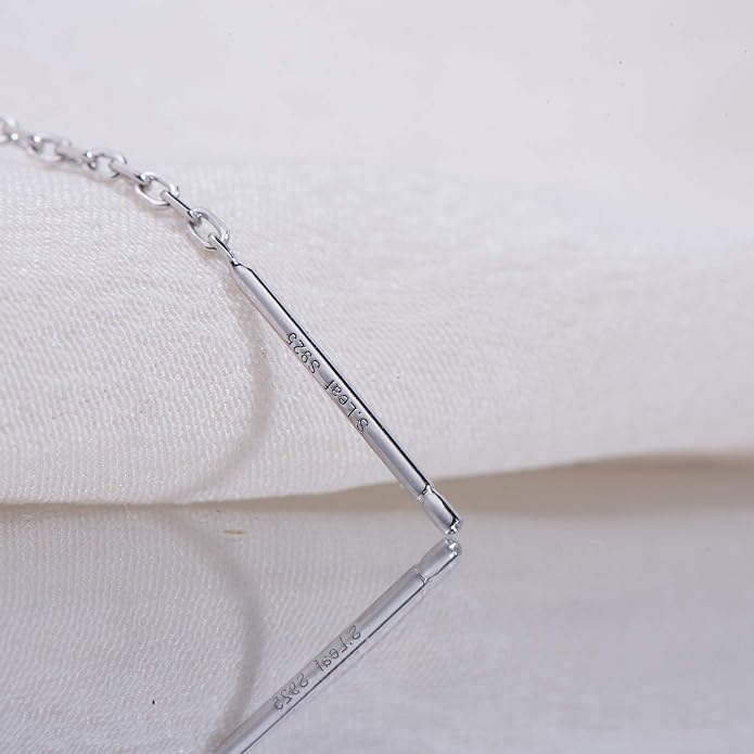 S.Leaf Gold Chain Threader Earrings for Women Trendy 925 Sterling Silver Hypoallergenic Cubic Zirconia Backless Ardant Chain Duster Threader Double Piercing Pull Through Earrings for Women Girls Birthday Gifts