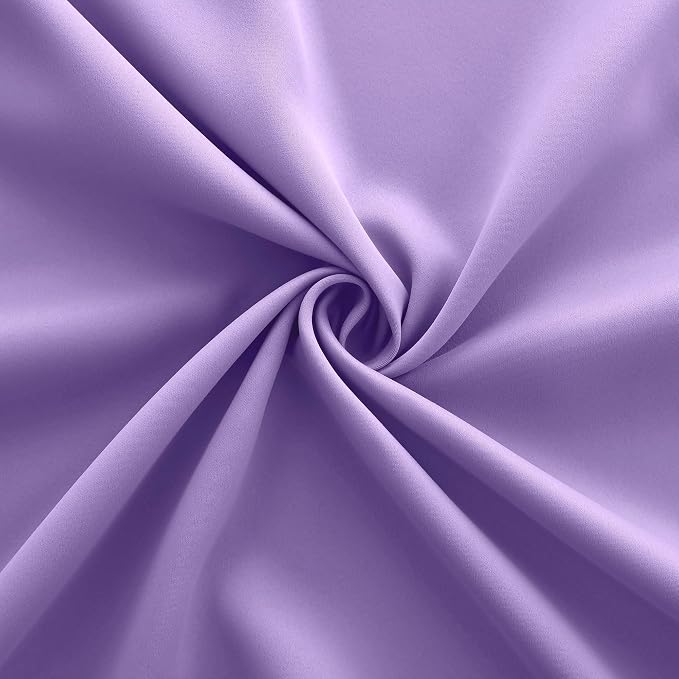 KOUFALL Lavender Curtains for Bedroom Girls 2 Panels Set Blackout Light Blocking Thermal Insulated Curtains for Teen Room Dorm Violet Lilac Purple 42 x 63 Inch Length