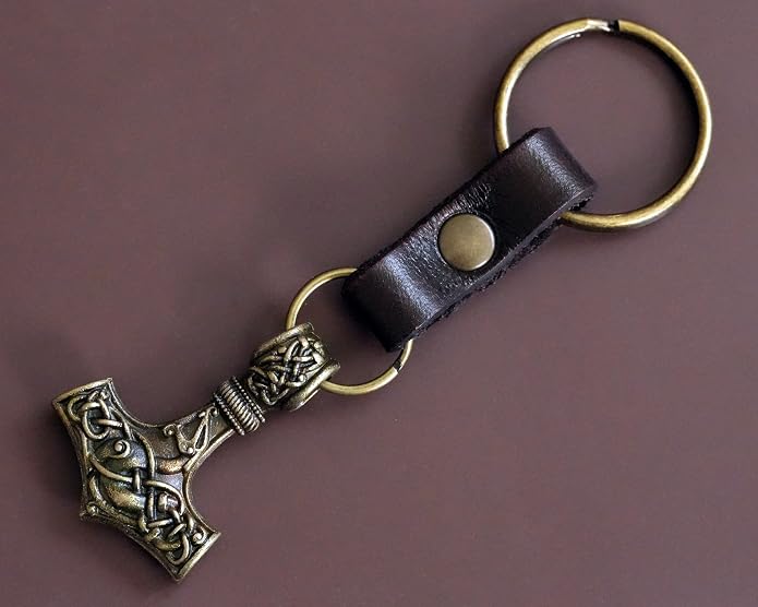 Baldur Jewelry - Thors Hammer Necklace Pendant Mjölnir - Viking Norse Thor Hammer Pendant Viking Jewelry - Thor Necklace - Thor Gifts for Men - Viking Necklace for Men