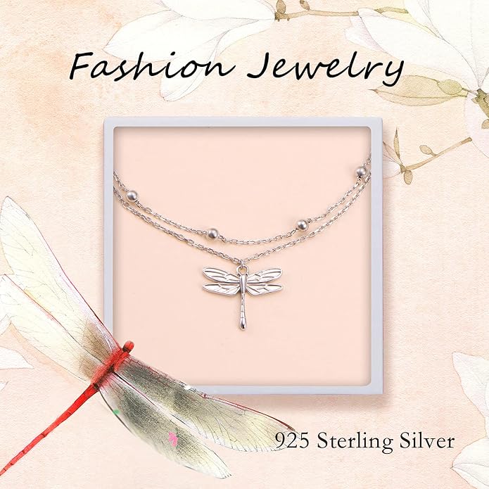 Yearace Anklet for Women S925 Sterling Silver Adjustable Foot Beaded Chain Lotus Flower Claddagh Dragonfly Witches Knot Ankle Bracelet Summer Beach Anklets Jewelry Gift