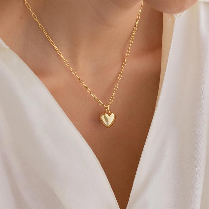 BAYLAY Gold Chain Necklace for Women - 18K Gold Plated Necklace Chain Dainty Gold Necklace for Women Gold Chain Gold Necklace Gold Jewelry Gifts Size 16/18/20/22/24/26 Inch