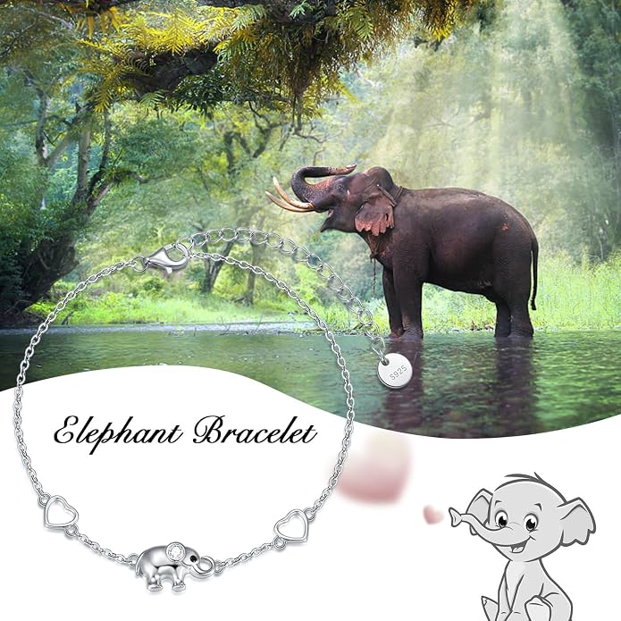 Ankle/Bracelet for Women Sterling Silver Sea Turtle/Butterfly/Mustard Seed/Sister/Sunflower/Elephant Gifts for Birthday Summer Beach Jewelry for Mom Wife Daughter Friend
