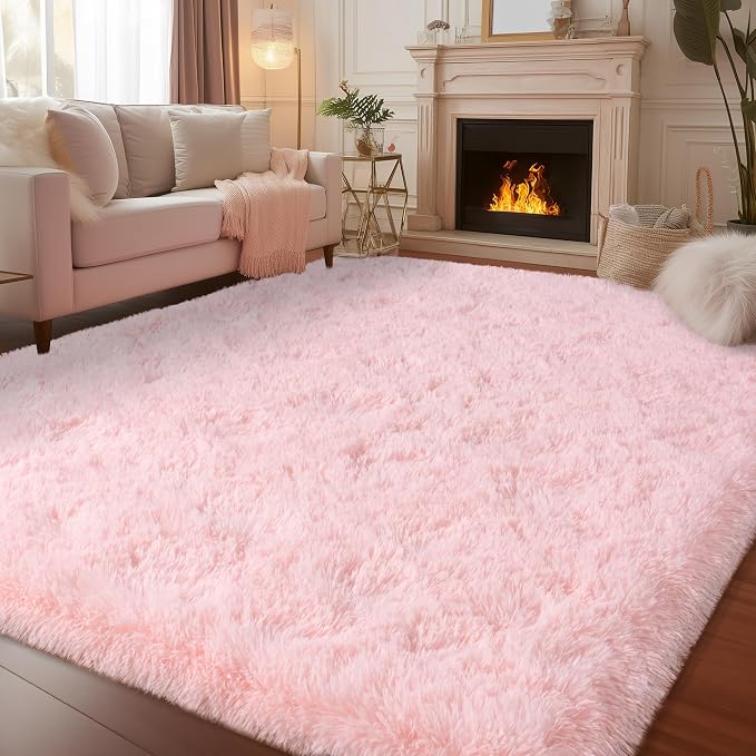 10x14 Area Rugs for Living Room, Large Shag Fluffy Rug | Shaggy Shag Carpet, Soft and Comfy, Non Slip Big Fuzzy Carpet for Bedroom Nursery Kids Girls Boys Room Dorm Home Decor