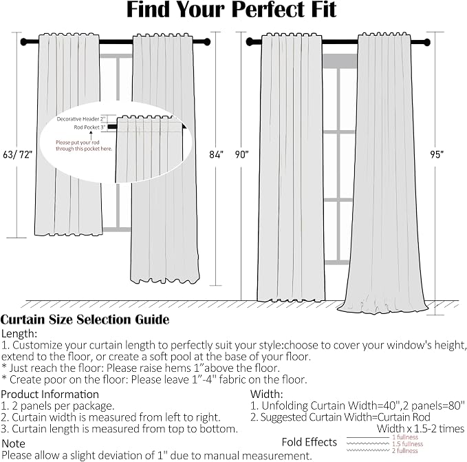 Sage Green Buffalo Plaid Semi Sheer Curtains 84 Inches Long | Buffalo Check Cottage Drapes for Bedroom Living Room Nursery,Farmhouse Checkered Window Treatment,Rod Pocket,40"Wx84"Lx2
