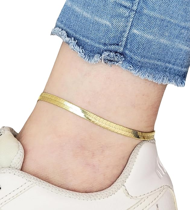 Gold Electroplated Anklet, Made in Korea