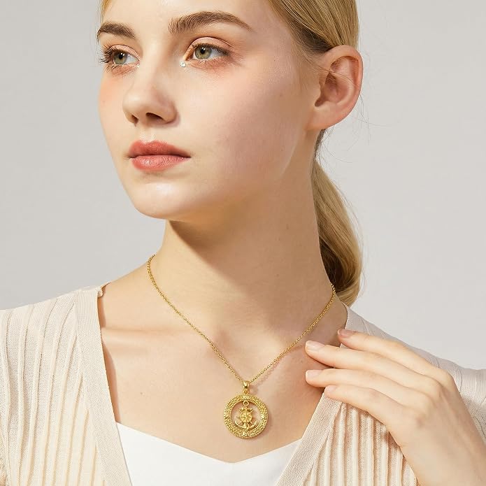 Compass/Sailboat/Lighthouse/Rudder Anchor Necklace for Women 18K Gold Plated Nautical Navy Jewelry Sea Lover Sailor Necklace Mothers Day Gifts for Women Mom Wife