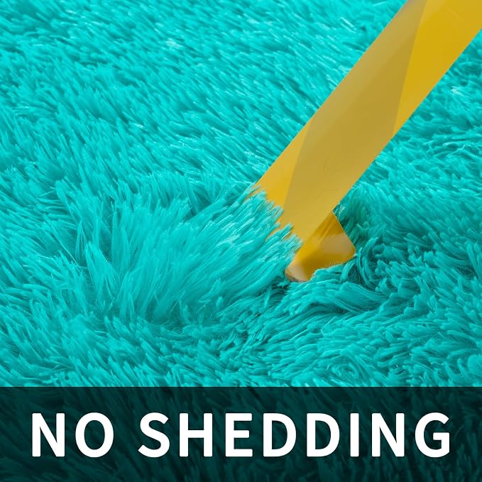 Sour Lemon 8x10 Area Rugs for Bedroom Living Room, Large Fluffy Shag Rug | Shaggy Carpet, Soft Plush Furry Bedside Rugs, Anti Slip,Washable Area Modern Rugs Floor Mat for Kids Girls Boys Living Room