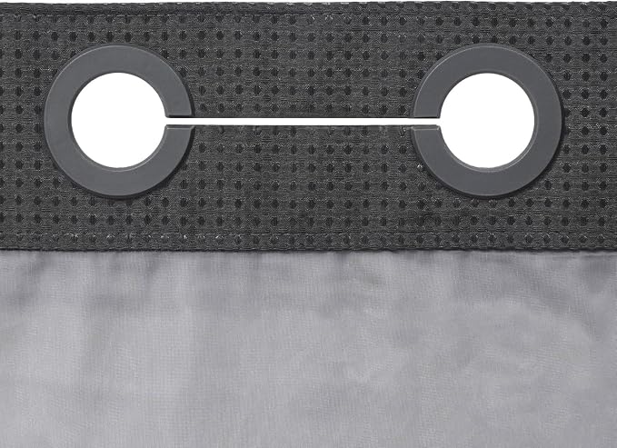 River Dream Heavyweight No Hooks Required Dotted Waffle Weave Shower Curtain with Snap in Liner -Extra Long 71W x 86H,Hotel Grade,Spa Like Bath Curtain,Graphite Grey