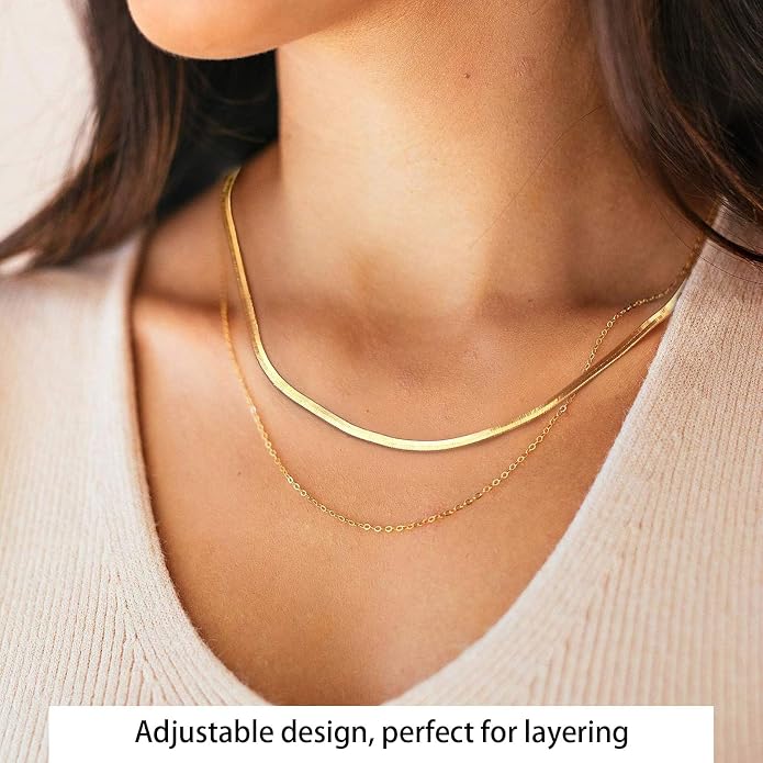 14K Gold Plated Paper Clip Chain Link Necklace Satellite Cross Key Starfish Turquoise Heart Necklace for Women