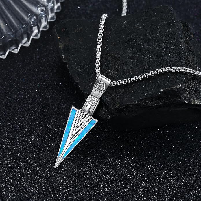 Viking Necklace for Men 925 Sterling Silver Viking Norse Pagan Jewelry Gifts for Women