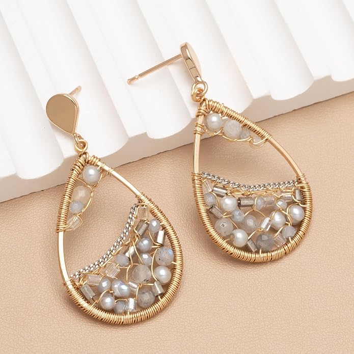 Dangle Bead Earring - Choice of Colors