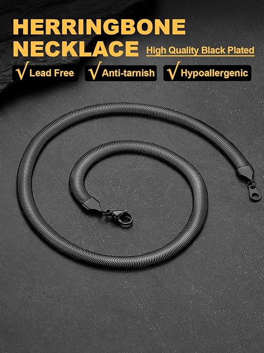 U7 Cuban Link Chain for Men Women Stainless Steel Curb Necklace, 7/9/12/15 MM Chunky Chain Silver/Gold/Black Mens Hip Hop Jewelry 18''-30''