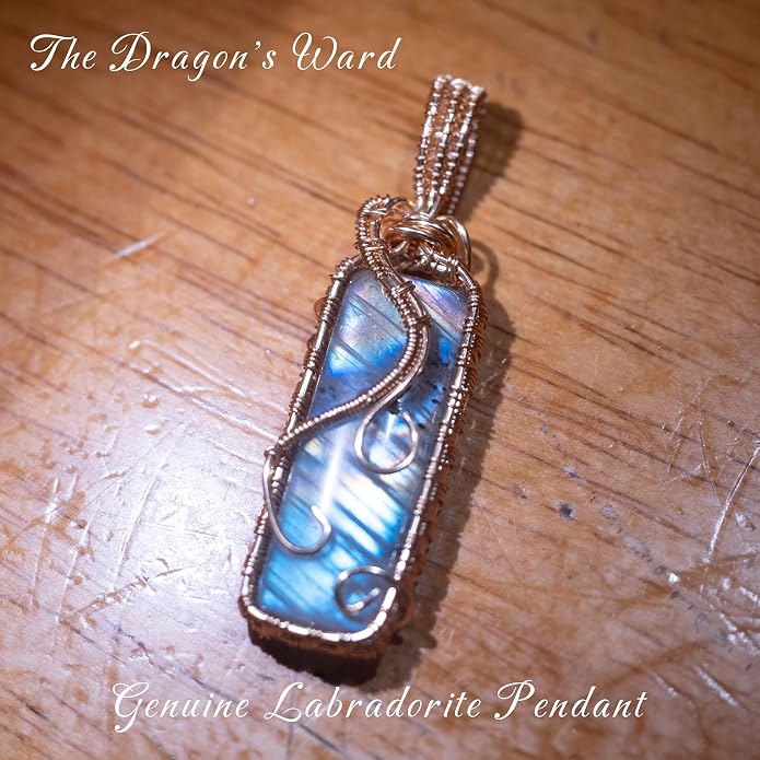 Natural Faceted Labradorite Pendant Necklace – Unique Stone of Magic & Transformation, Iridescent Flash Gemstone Jewelry, Handmade Healing Crystal Gift for Women, Birthday, Anniversary, Spiritual Awakening & Intuition
