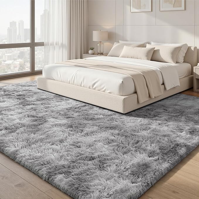 Sour Lemon 5x7 Area Rugs, Large Area Rug 5 x7, Washable Area Rugs, Bedroom Area Rug Shag Shaggy Carpet Soft Plush Furry Bedside Fluffy Rug for Living Room Kids Girls Boys Home Decor Anti Slip
