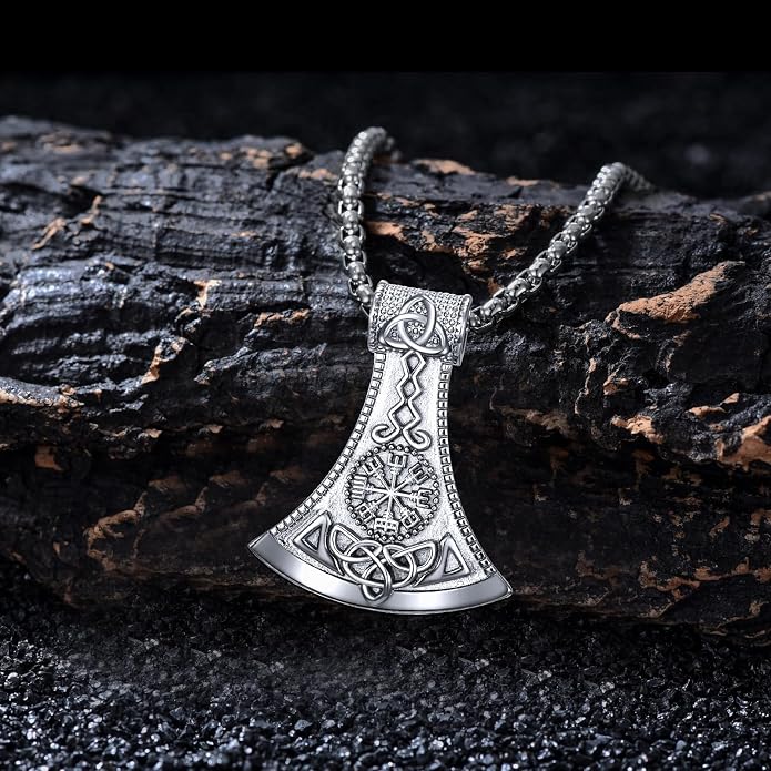 Viking Necklace for Men 925 Sterling Silver Viking Norse Pagan Jewelry Gifts for Women