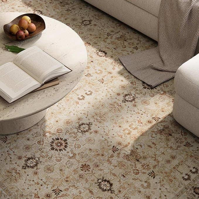 Machine Washable Entryway Small Area Rugs: Soft Non-Slip Low Pile Door Mat Indoor Entrance 2x3 ThrowRug for High-Traffic Areas Kitchen, Hallway, Farmhouse Decor