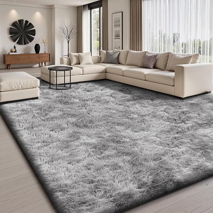 Sour Lemon 5x7 Area Rugs, Large Area Rug 5 x7, Washable Area Rugs, Bedroom Area Rug Shag Shaggy Carpet Soft Plush Furry Bedside Fluffy Rug for Living Room Kids Girls Boys Home Decor Anti Slip