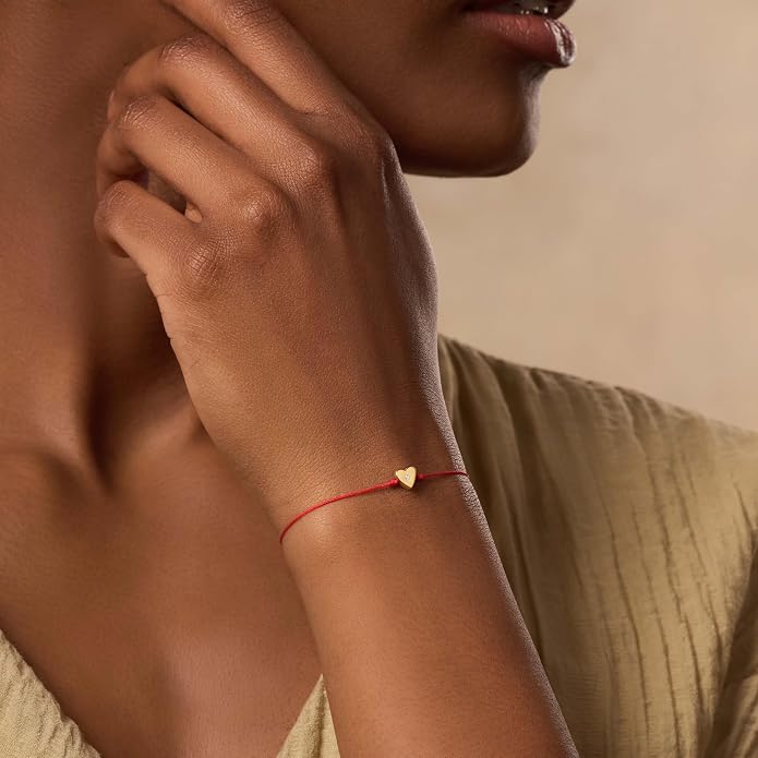 KARMA AND LUCK Red String Bracelet for Women, Evil Eye Protection Bracelet, Adjustable Drawstring 5 to 8’’, Spiritual Lucky Bracelet for Protection, Handmade