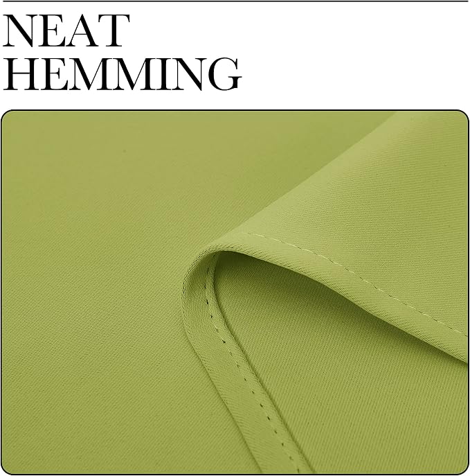 NICETOWN Window Curtains Blackout Drapes, Fresh Green, 1 Pair, 52 by 84-Inch, Thermal Insulated Solid Rod Pocket Blackout Curtains/Draperies for Living Room