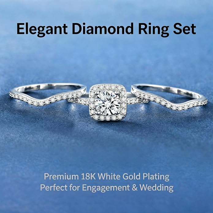 Stackable Eternity Ring for Women 14K Gold Plated Cubic Zirconia Simulated Diamond Wedding Band Silver Jewelry