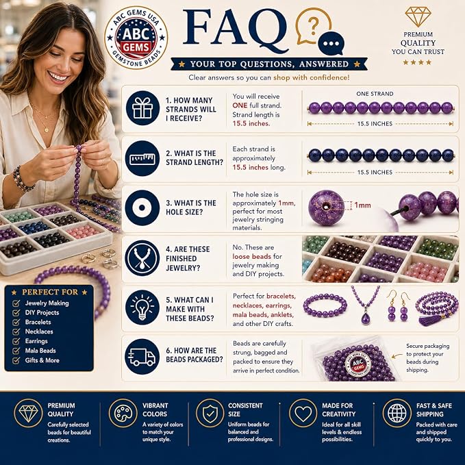 ABCGEMS (UV Glowing Rock - Authentic USA-Sourced) American Smoky Yooperlite Beads from Lake Superior (Flashing Flame Under Ultraviolet) DIY Jewelry Making Smooth Round 12mm