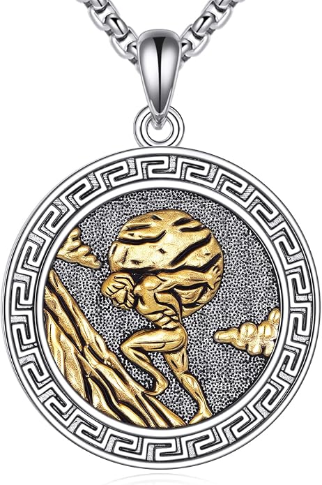Poseidon/Athena/Apollo/Valhalla/Norse Viking Necklace 925 Sterling Silver Pendant Necklace for Men Greek/Norse Viking Amulet Jewelry Gifts