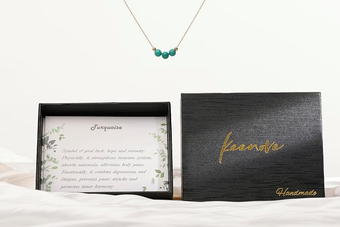 Dainty Crystal 925 Sterling Silver Choker Collar Necklace Handmade With 3 Beads Birthstone Jewelry Gifts for Women Young Lady Mother Friends Keenove