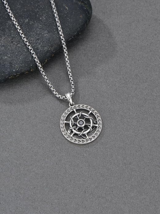 Midari Ocean Necklace 925 Sterling Silver Flamingo Mama Bear Dolphin Penguin Sea Turtle Axolotl Desert Cactus Nautical Rudder Tropical Palm Compass Wave Pendant Boho Jewelry Gifts for Women Men