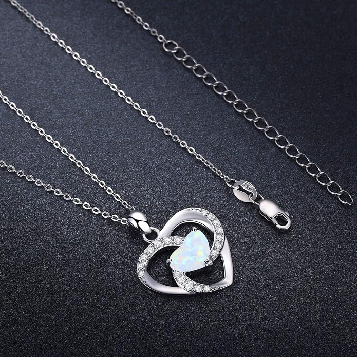Cuoka 925 Sterling Silver Heart Necklace I Love You to The Moon and Back Pendant Sun Star Moon Necklace Jewelry for Women with Gifts Box